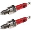 EMSea 2 pz A7TC candela di accensione moto candela di ricambio 10 mm filettatura con 3 elettrodi compatibili con GY6 50cc 70cc 90cc 110cc 125cc motorino ATV Quad