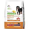 TRAINER NATURAL CANE SENSITIVE NO GLUTEN MEDIUM MAXI ADULT MAIALE 3 KG OF