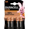 Duracell Batterie Stilo AA 1,5 Volt Plus Alkaline Duracell MN1500 AA