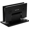 WANLIAN Cerniera a libro, angolo di 90°, resistente, per ante di credenze, mobiletti e porte di docce in vetro, pezzo di ricambio, colore: nero