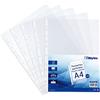 Waytex 931349 - Buste forate, formato A4, trasparenti, 80 micron, confezione da 100