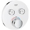 Grohe miscelatore termostatico Grohe Grohtherm SmartControl per doccia a 2 vie, cromo-bianco - 29151LS0