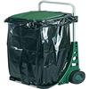 Altuna Carrello per Rifiuti con Ruote - Modello BI011020 - Realizzato in Plastica Resistente e Metallo - Chiusura Pratica e Facile Trasporto - 53 x 38 x 90 cm - Ideale per il Giardino - Bikain