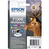 Epson Cartuccia Epson T1306 Cervo Multipack 3 Ciano/Magenta/Giallo [C13T13064012]