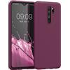 kwmobile Custodia Compatibile con Xiaomi Redmi Note 8 Pro Cover - Back Case per Smartphone in Silicone TPU - Protezione Gommata - viola bordeaux