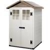 Garofalo Casetta da giardino in pvc garofalo tuscany evo 120.2p l.137 x p.144 x h.214