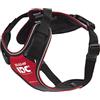 Julius-K9, Pettorina IDC Longwalk, Rosso-Grigio, Taglia: M