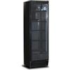 Frigo vetrina verticale nera 365L - cm 59x61x188,5h - Temp. +2°/+12°C.