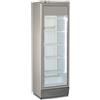 Frigo vetrina verticale grigio silver 365L - cm 59x61x188,5h - Temp. +2°/+12°C.