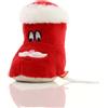 MBW Peluche natalizio a forma di stivale di Babbo Natale personalizzato MBW Schmoozies® Santa's boots personalizzate o neutre