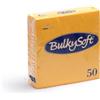 BULKYSOFT Tovaglioli monouso cm 33x33 2 veli 50 pezzi giallo limone