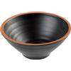 LEONE Ciotola in melamina effetto terracotta tonda Ø cm 20,3x8,5h