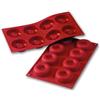 SILIKOMART Stampo Siliconflex savarin medio 8 impronte Ø mm 65x21h 50ml SF011