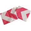 Prince Lionheart CatchAll | Tappetino Da Pavimento Quadrato | Pulizia Facile | Antiscivolo | Multi-Uso | Con Tasca Portaoggetti | Misura 107cm x 107cm - Design Chevron Arancione E Bianco