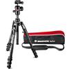 Manfrotto Befree Advanced Lever - Treppiede da viaggio a 4 sezioni, in alluminio, con testa a sfera, colore: nero
