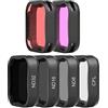 SOONSUN Confezione da 6 filtri lenti per GoPro Hero 7 6 5 nero (ND8, ND16, ND32, CPL, magenta filtro), polarizzatore circolare a densità neutra e filtri subacquei per fotocamera GoPro Hero 5 6 7 nero