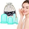 DazSpirit Coppetta per Massaggio Anticellulite, 4pcs Anti Cellulite Cup Coppettazione Coppette per massaggio Silicone Coppettazione per kit di cellulite Antietà Alleviare il Dolori Articolari (Verde)