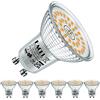 EACLL Lampadine LED GU10 Luce Bianco Caldo 2700K 6W Equivalenti a 90W Lampada Alogena, Pacco da 6, 660lm Faretti AC 230V senza Sfarfallio, Angolo a Fascio 120° Spot, Non Dimmerabile Lampade Riflettore
