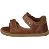 Bobux Step Up Driftwood sandalo aperto - Primi passi - Un sandalo in pelle, suola flessibile, confortevole, fresco. (Caramel, 21)