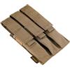 EXCELLENT ELITE SPANKER Top Aperto Singolo/Doppio/Triplo Portacaricatori Tattica Molle MP7 Magazin Tasche (Triple-Braun)