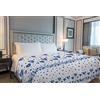 IlGruppone Il Gruppone Passione Casa Copriletto Estivo Made in Italy 100% Cotone Coperta Leggera Piquet Singolo Matrimoniale Piazza e Mezza - Mongolfiera Blu - 1 Piazza e Mezza