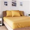 Soleil d'ocre Maglia Uccisione Coperchio, Cotone, Giallo, 140 x 190 cm