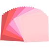 Vaessen Creative Florence Cartoncino Testurizzata - Materiali per Biglietti Colorati 30,5 x 30,5 cm - Rosa - 24 Fogli - Carta Colorata per Scrapbooking, Biglietti, Fustellatura e Progetti con la Carta - 216 gsm