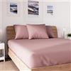 Soleil d'ocre Maglia Uccisione Coperchio, Cotone, Rosa, 140 x 190 cm