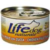 LifeDog Life Dog Naturale 90 gr - Filetti di Pollo con Zucca Cibo Umido per Cani