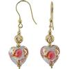 Venetiaurum - Orecchini per Donna con Cuori in Vetro Originale di Murano e Argento 925 - Gioiello Made in Italy Certificato