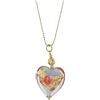 Venetiaurum - Collana per Donna con Pendente a Cuore in Vetro Originale di Murano e Argento 925 - Gioiello Made In Italy Certificato