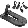 URAQT Gradino per Portiera Auto Universale, Car Doorstep Gradino della portiera dell'auto con 4 PCS Gancio e Martello di Sicurezza, Pieghevole, Antiscivolo, Carico Massimo 250 kg