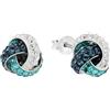 amor Orecchini in Argento 925 da Donna, con cristallo, 1 cm, Argento, in confezione regalo