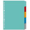 Kangaro Register A5 in cartone bianco 180grs 17r. 5 pezzi assortiti P505M, 21,5x18x0,1