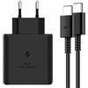 DBZYLN Caricatore 45W per Samsung Galaxy S24,S23,S22 Ultra,S24+ S23+,S22+,S21,S20 FE, Galaxy Tab S8,S8 Ultra Caricabatterie Tipo C Ricarica Rapida USB C Carica Alimentatore con 2M Cavo - Nero