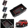 GAFAT Compatibile con Jeep Renegade 2015-2024 2025 Contenitore per Console Centrale, Renegade 2023 Organizer per Braccioli, Vano Portaoggetti, Renegade Accessori (Rosso)