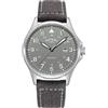 Rotary Orologio da uomo al quarzo analogico con quadrante grigio e cinturino in tela grigio GS00473/48, Cinturino