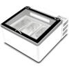 Espositore congelatore da banco per gelato. 3 vaschette da 5 L - Dim.cm. 68x75,9x38,3H.