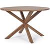 KONTE.DESIGN Tavolo DUBLINO Piano Rotondo Diametro 120 Altezza 75 cm