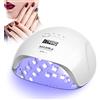 NAILGIRLS Lampade UV Per Unghie, 150W Portatile Lampada per Unghie Asciuga Smalto Fornetto Unghie per Manicure/Pedicure,Sensore Di Avvio Automatico Lampada Unghie LED UV,4 Modalità Timer,Display LCD