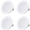 Sweet Led Swwet-Led Set di 3 Faretti led da incasso per mobili, 230V, 3,5 W, IP44 G4, 21mm ultra piatti Faretti LED da Incasso, 3000 K, Bianco Caldo, per cappa da cucina, bagno, faretto da incasso