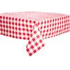 Tovaglia a scacchi rossi e bianchi Pollici Picnic Table Cover Tovaglia  rettangolare monouso Impermeabile 5 pezzi Rosso e bianco a scacchi