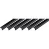 Alberts GAH-Alberts 423933 433000 - Profilo angolare, autoadesivo, in plastica, 1000 x 20 x 20 mm, set da 6