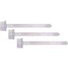 Alberts GAH-Alberts 311025 311018 - Set di 3 ganci a croce con perno pressato, zincati galvanizzati, nastro 491 x 40 mm, cerniere 103 x 59 mm