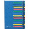 Pagna - Cartelletta con divisori numerati da 1 a 12, colore: Blu