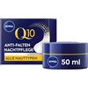 NIVEA Q10, crema notte rigenerante (50 ml), tonificante per tutti i tipi di pelle, crema notte con doppio effetto coenzima Q10 e creatina
