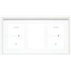 Deknudt Frames S66KA6-10.0X15.0 - Cornice portafoto a 3 vani, per Foto 10 x 15 cm in Formato Verticale, Colore: Bianco 56 x 29 x 2 cm