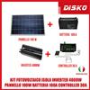 KIT FOTOVOLTAICO ISOLA INVERTER 4000W PANNELLO 100W BATTERIA 100A CONTROLLER 30A