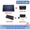 KIT FOTOVOLTAICO ISOLA INVERTER 4000W PANNELLO 100W BATTERIA 100A CONTROLLER 30A