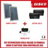 KIT FOTOVOLTAICO ISOLA SOLARE 2X PANNELLI 100W 2X BATTERIE 100A CONTROLLER 30A